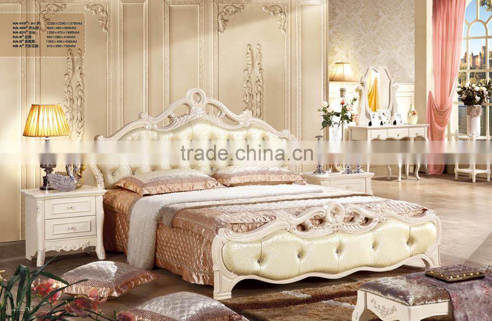 American furniture bed of completely real wood , classical bed , marriage bed