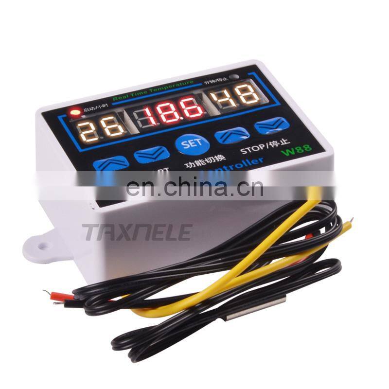 Digital Thermostat W88 12V 24V 220V Temperature Controller Triple Display Multifunction Thermostat Temperature Control Switch