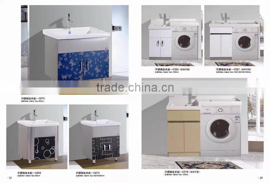 high glossy Bathroom Cabinet with Mirror