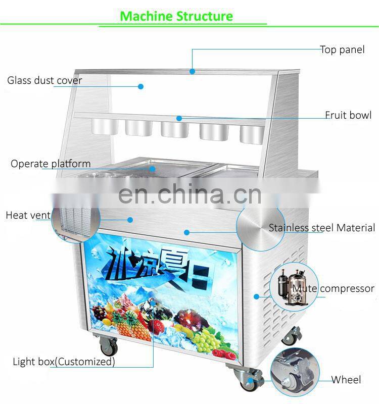 Single Pan Cold Plate For Ice Cream