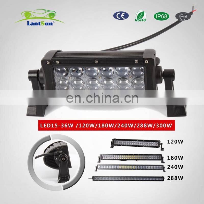 LED light bar combo beam double row for auto Automotive cre e 4D 36w 72w 120w 180w 240w 288w 300w LANTSUN