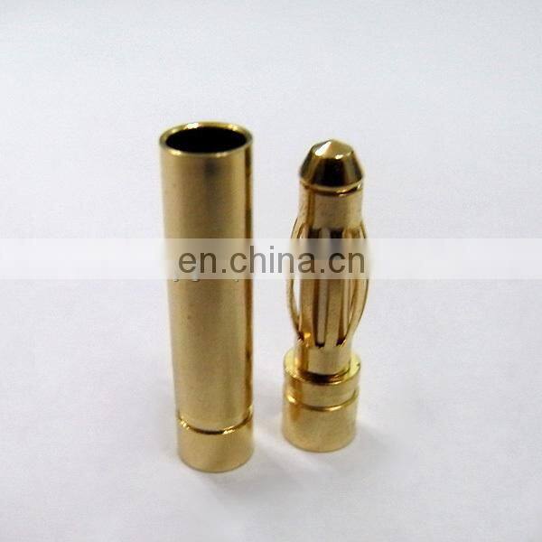 4.5MM Gold Plated Banana Plug XT90 Made in China metal fabrication service