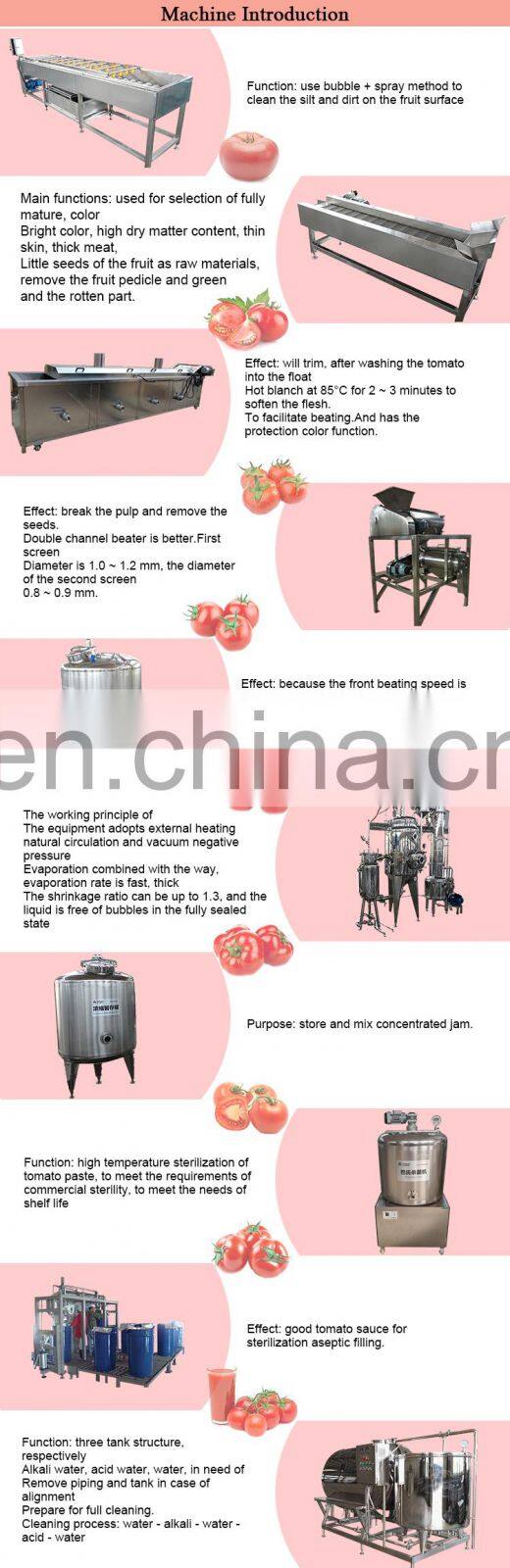 tomato sauce ketchup production processing line sachet paste filling machinery