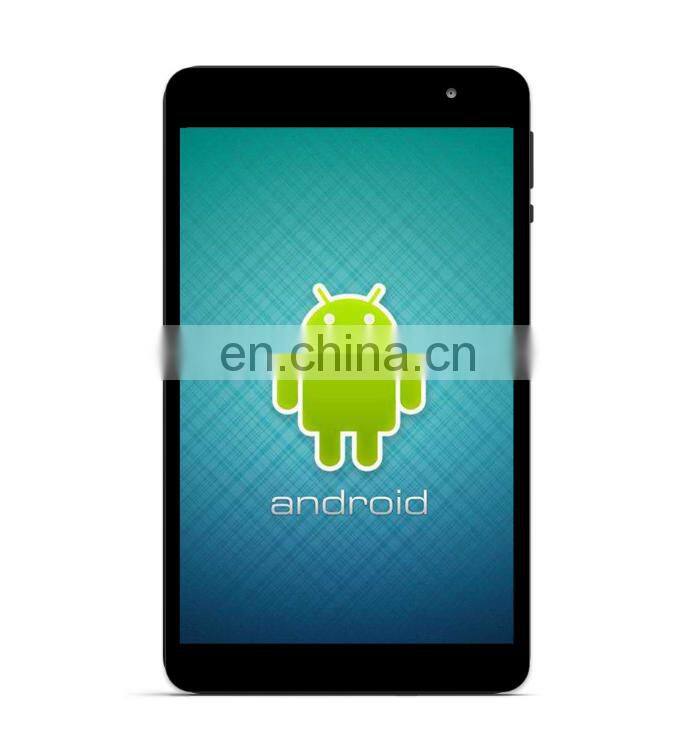 MTK8168 quad core processor wifi 3g dongle tablet pc 8" with reset jack MIC speaker