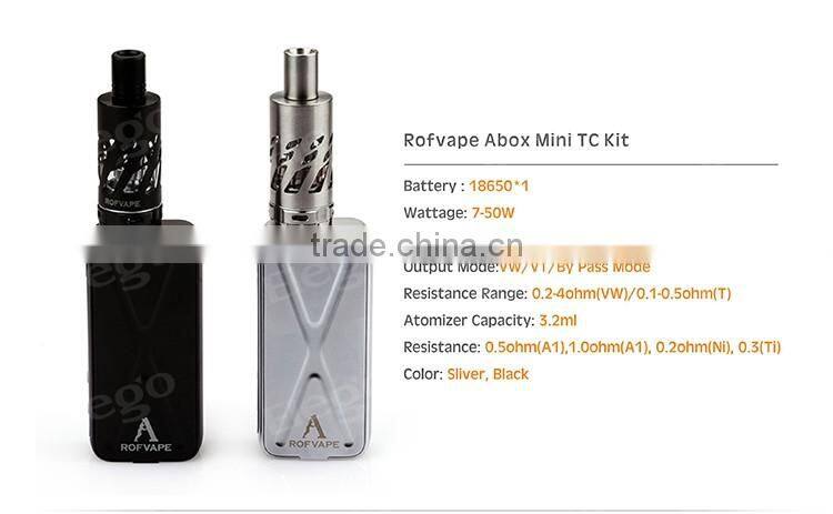 Rofvape A box Mini 50w Kit High quanlity Abox Mini kit with Odyssey Mini vtc mini in stock wholesale