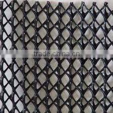 High flow tri-planar geonet with HDPE rib