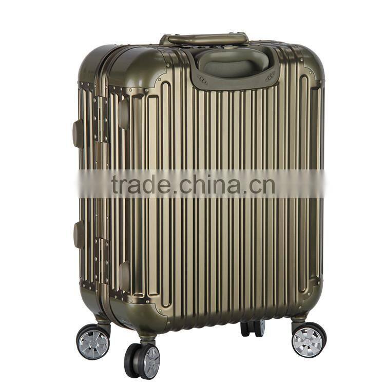 Guangzhou pro aluminum pilot aluminum hard trolley suit case with GPS detachable wheels