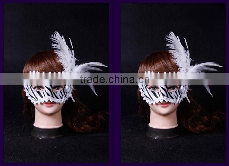 2015 new design feathers wholesale masquerade masks, party mask