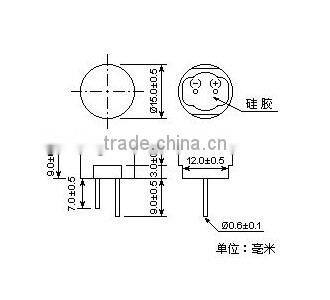 120degree Waterproof auto ultrasonic sensor