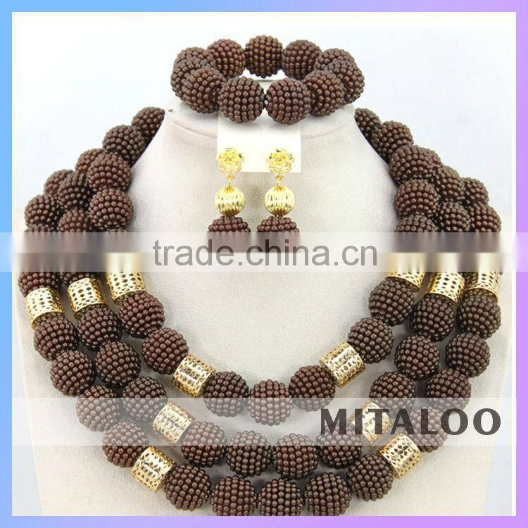 Mitaloo New Arrival Jewelry Set African Beads Jewelry Sets For Wedding Party MT0001