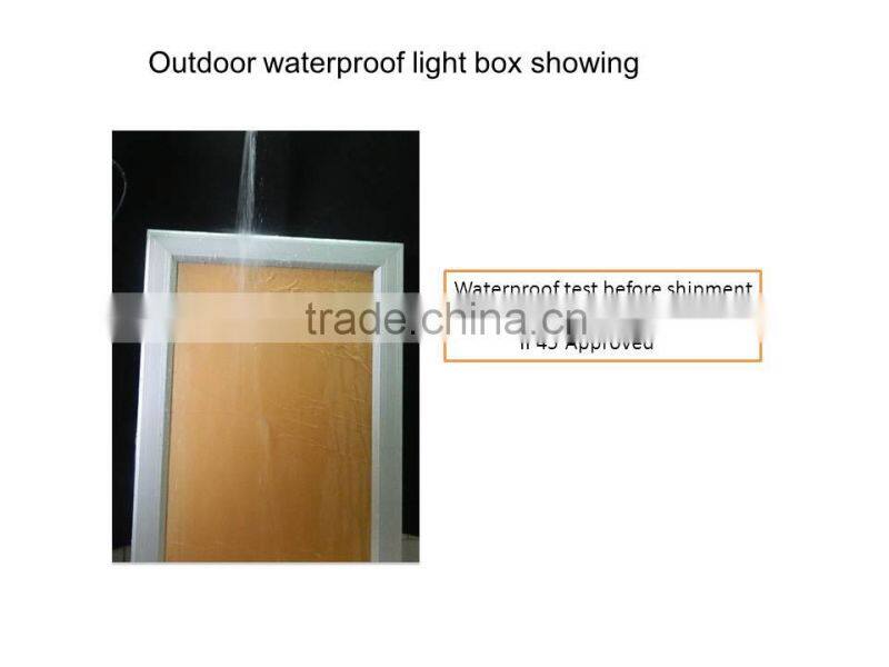 Outdoor Aluminum sign waterproof light box with lock
