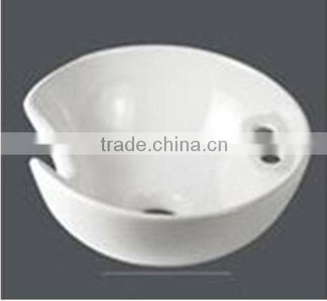 Hot sale furniture barber shop hair ceramic lie down salon wash basin