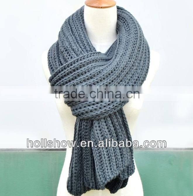 2013 Winter Fashion Unisex Warm Thick Long Acrylic Knitted Scarf