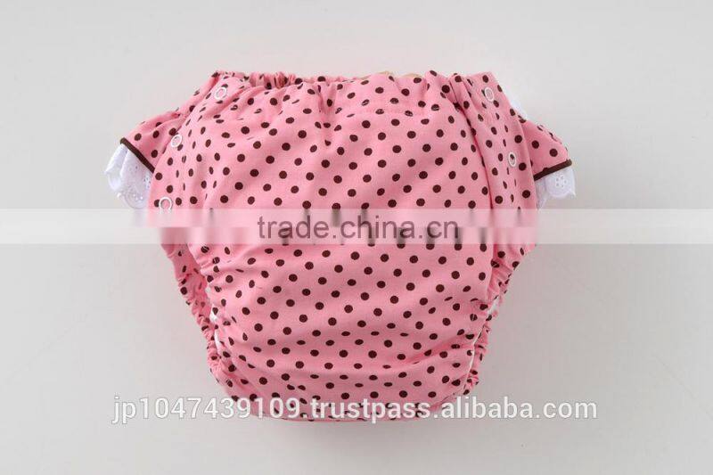 made in Japan products high quality polka dots diaper cover baby nappies wholesale for hot selling item