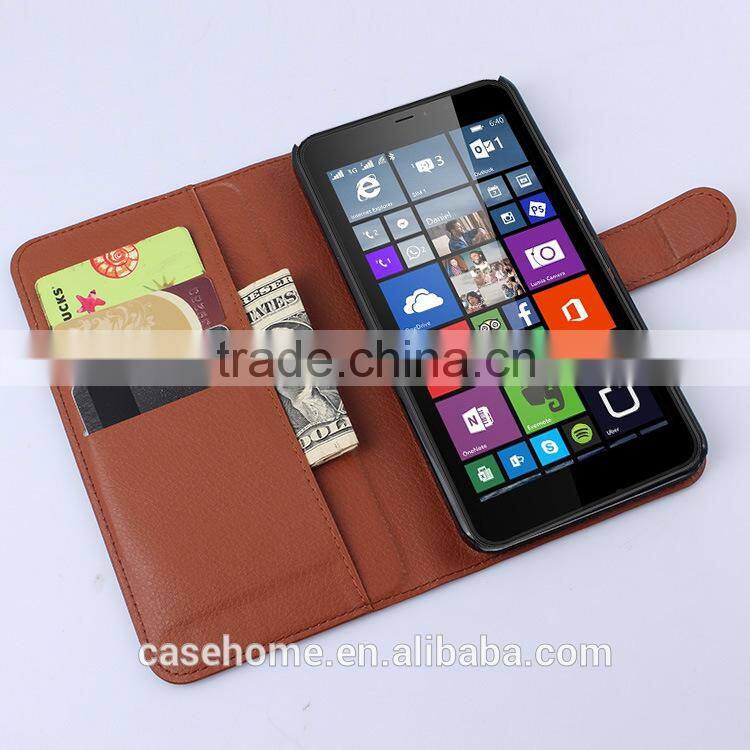 new arrival lichee pattern soft wallet stand leather case for nokia lumia 930