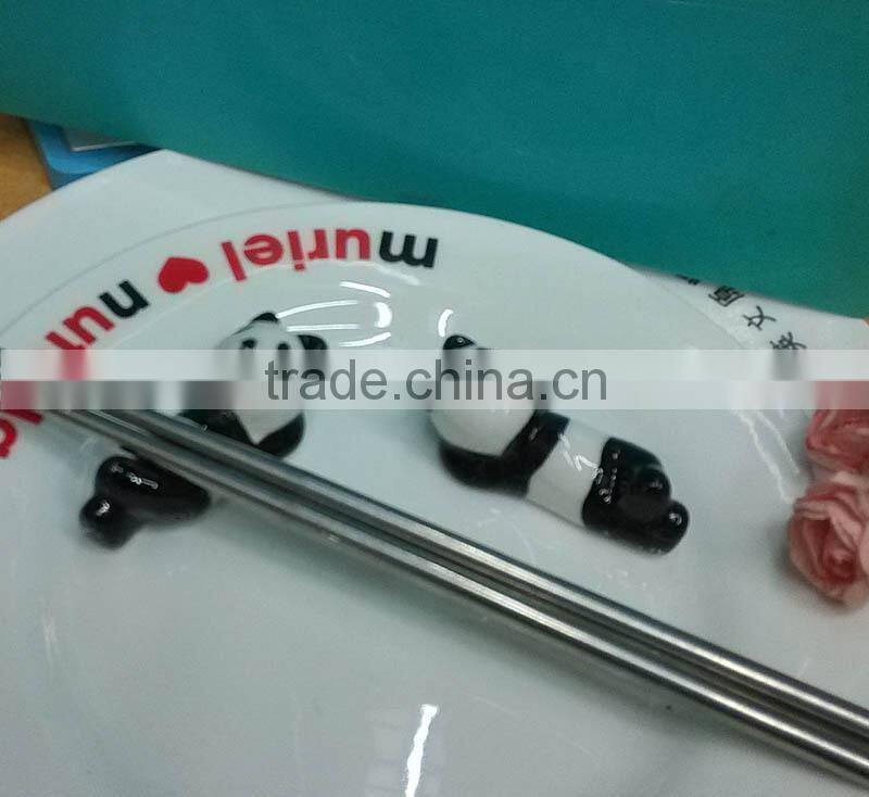 High quality Creative love birds decoration ceramics chopsticks holder chopsticks rack rest