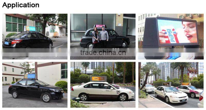 3G wireless double side Car top advertising signs
