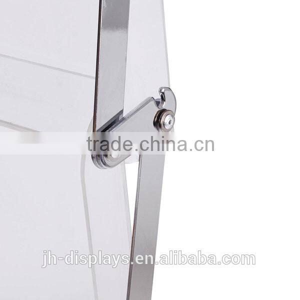 Custom design a4 acrylic brochure holder,floor standing brochure holder,magazine holder