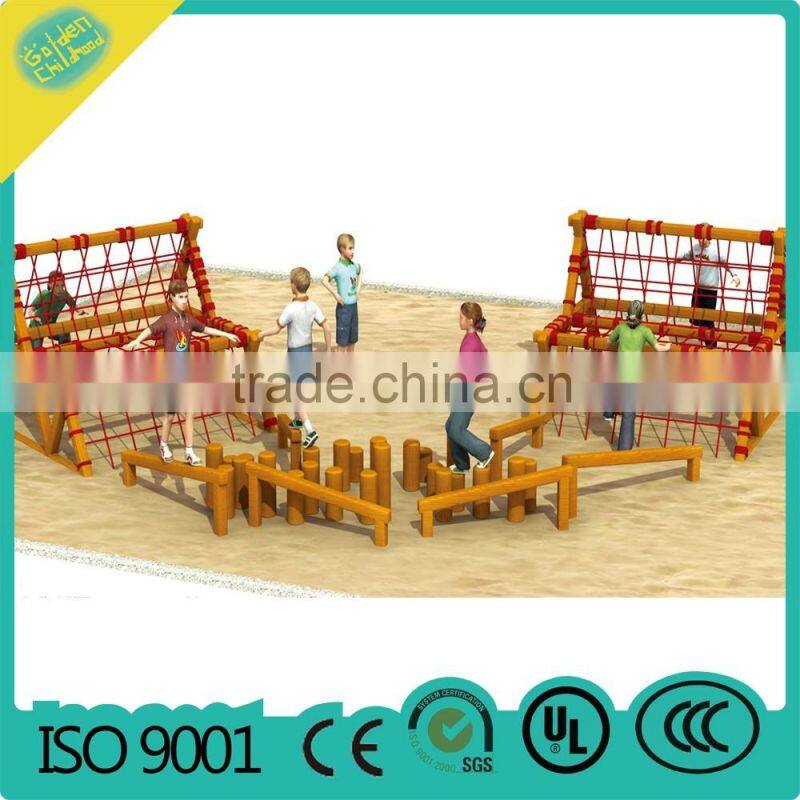 wooden combined climbing ,Jungle Gym Obstacle Course Playground outward bound