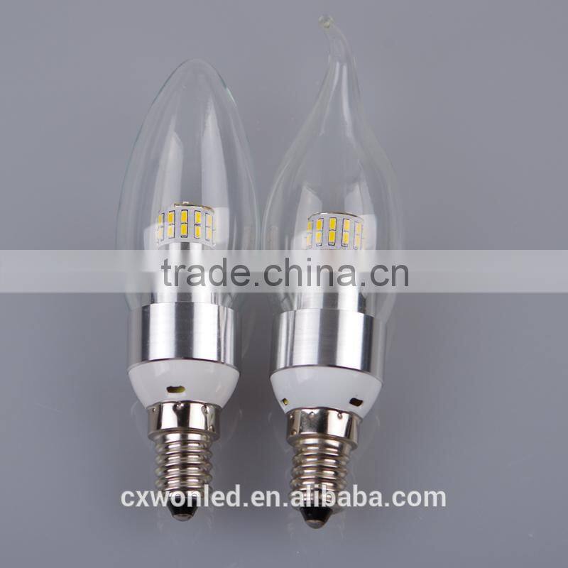 Hot Sale Indoor Led Candle Bulb, 3W Led Candle Bulb Lamps, E14 Led Candle Bulb Light