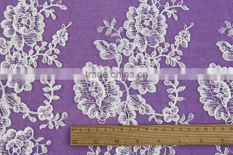 wholesale cheap guipure embroidery lace curtain fabric china supplier factory in 2016