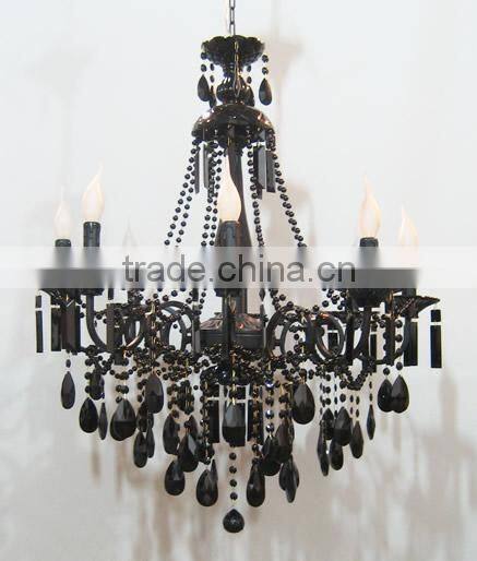 European style Black crystal chandelier light