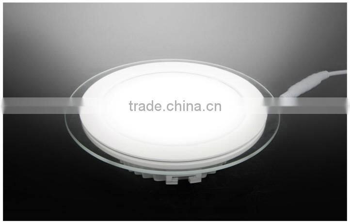 Round Glass LED Panel Light 6w 12w 18w SMD5730 LED Round Kitchen Lamp LED Ceiling Light
