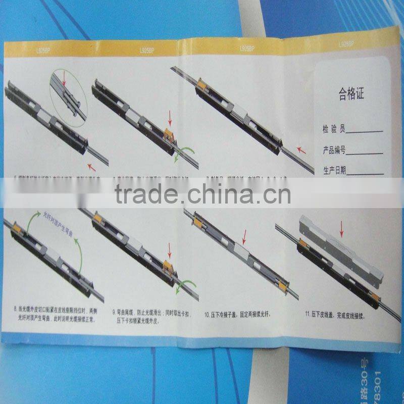 FTTH fiber optic mechanical splice