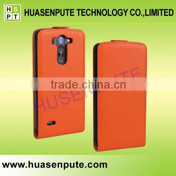 Alibaba Express Vertical Flip Genuine Leather Case For LG G3 Beat