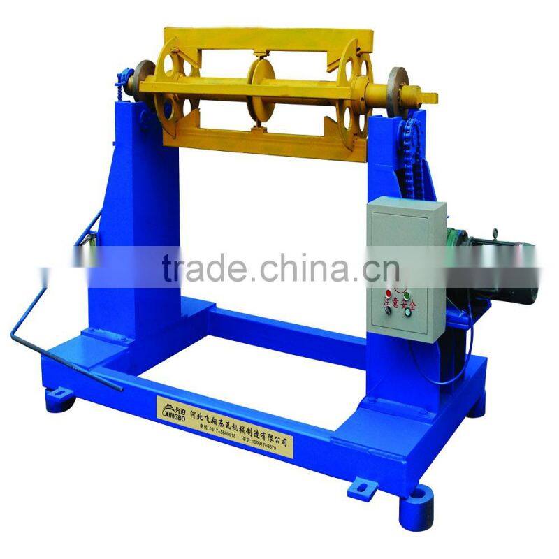 Cheap Price for Glazed tile roll forming machine with decoiler machine
