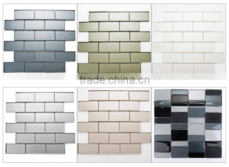 Modern Style Glossy mosaic tile swimming pool with Glass Material