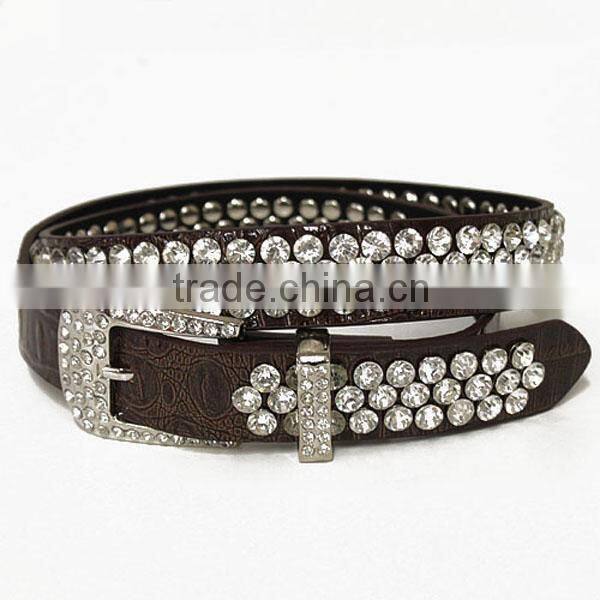 Glitter Paved Crystal Studded Belt