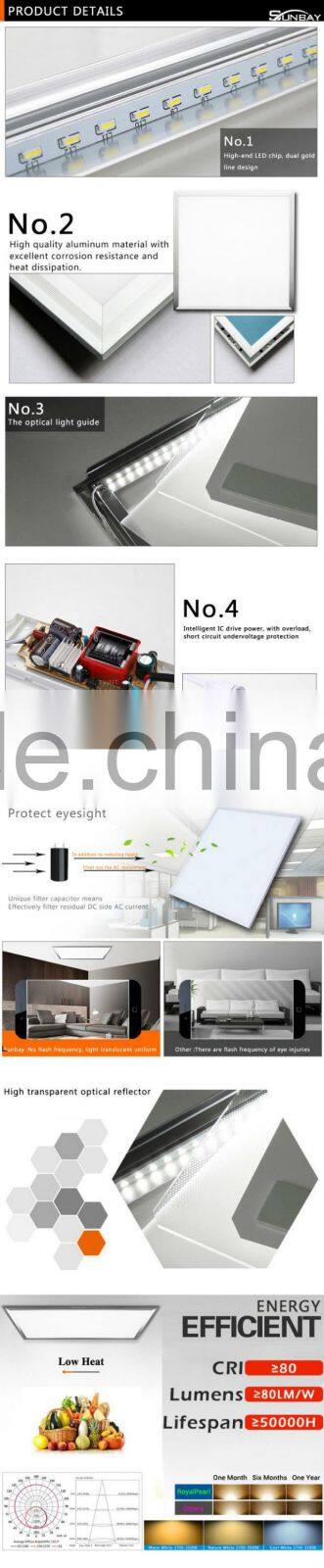 flat led 60x60 cm square led panel light