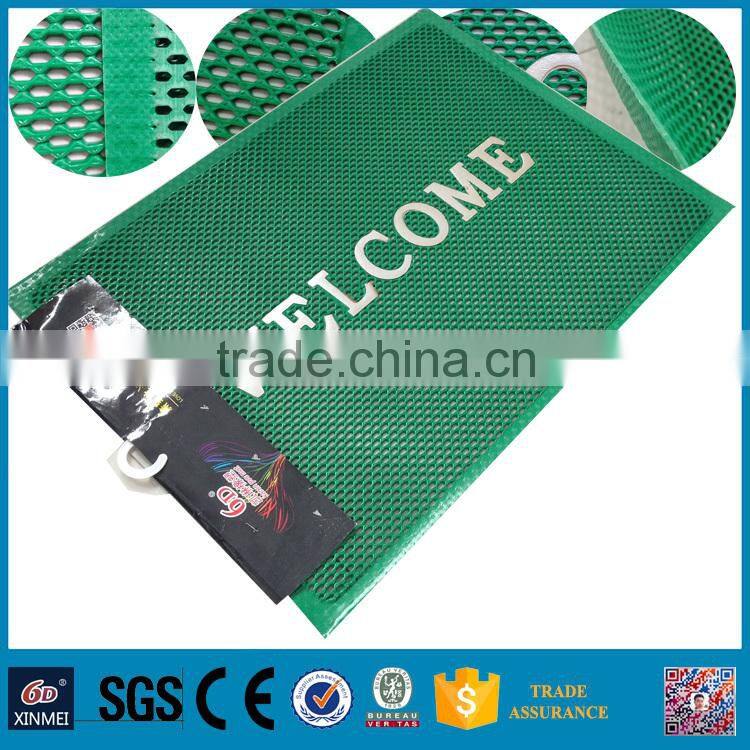 WELCOME word Waterproof pvc Anti-slip carpet rug