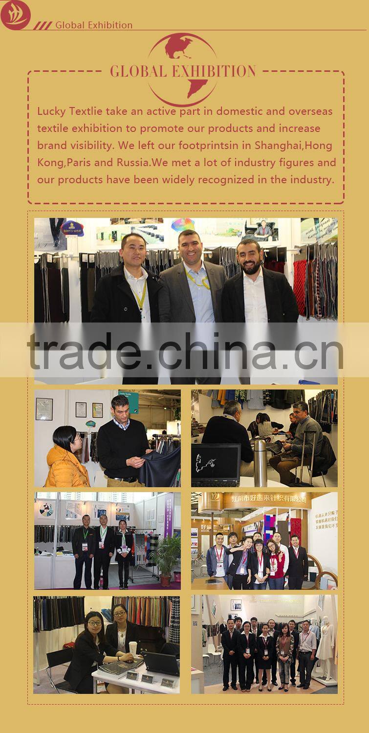 Poly wool fabric for overcoat or suits