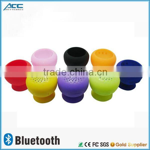 Alibaba facotry wholesale sucker mini mushroom bluetooth speaker for iPhone