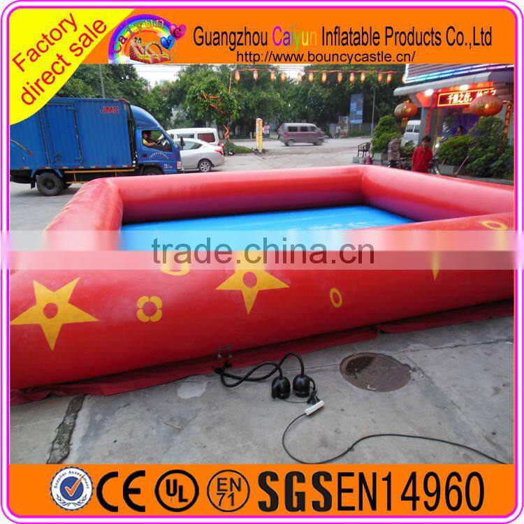 Red Inflatable Swimming Pool Float Toy For Kids