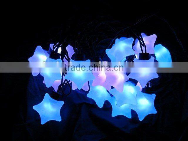 12W waterproof led big star string light for outdoor decoration