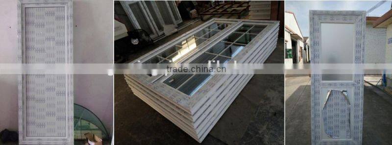 Plastic glass door pvc glass shower door