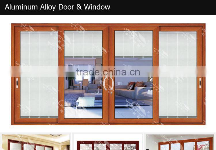 The latest residential design aluminum double-layer glass sliding door