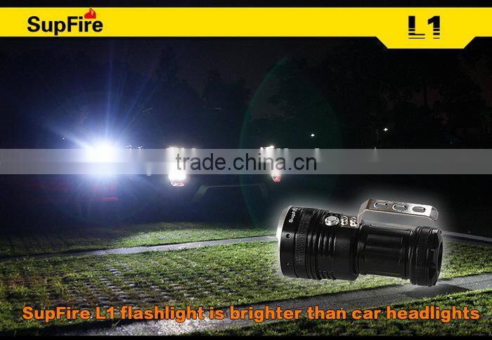 Brightest Supfire flashlight led torch L1 3800 lumen 50w 5*cr XML U2 Fishing Night Lamp