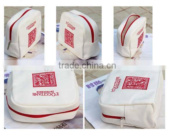 Customized canvas tear proof promotional makeup bags