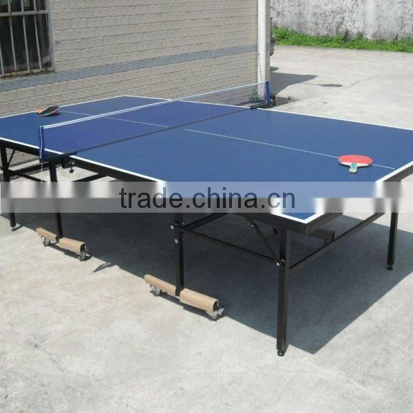 Single folding movable ping pong table