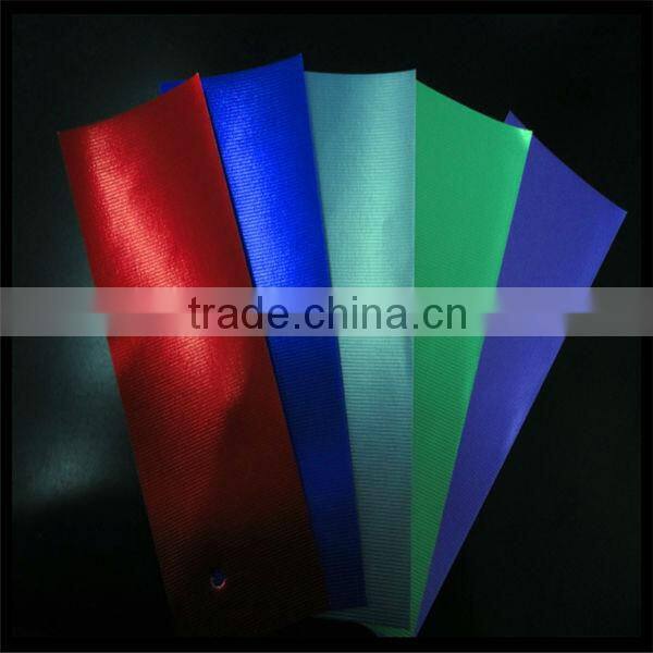 colorful/waterproof embossed metallized/metallic packaging paper