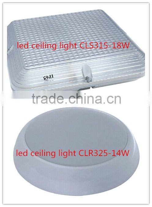 alibaba best seller aluminum housing IP65 emergency and motion sensor led flush mount ceiling light