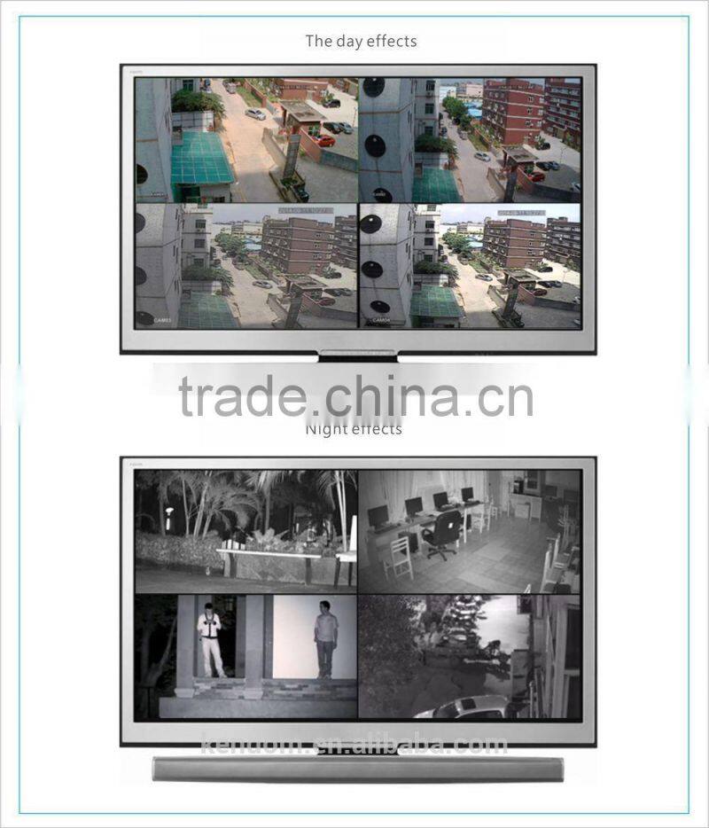 Kendom Analog security camera SONY CCD or CMOS sensor bullet security camera 3-Axis design of bracket outdoor camera