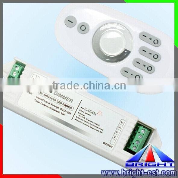 New product RF dimmer for led lights, led remote 2.4G touch controller, DC12V led dimmer