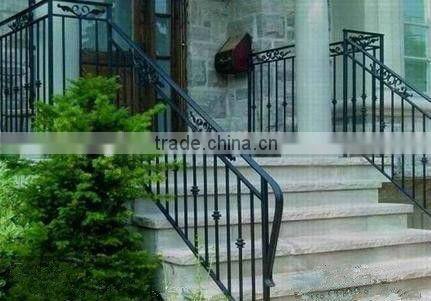 Top-selling hand forged exterior stair handrail