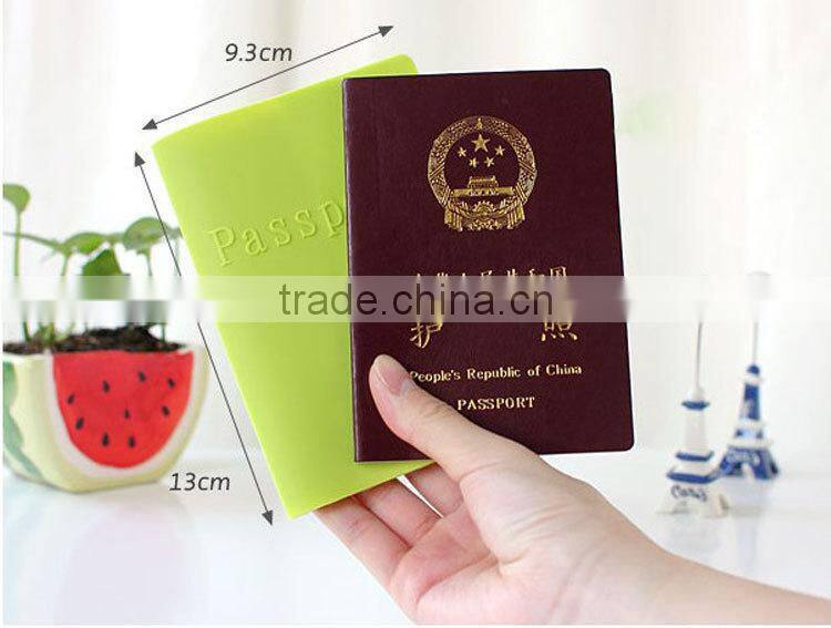 fancy colorful silicone holder for passport