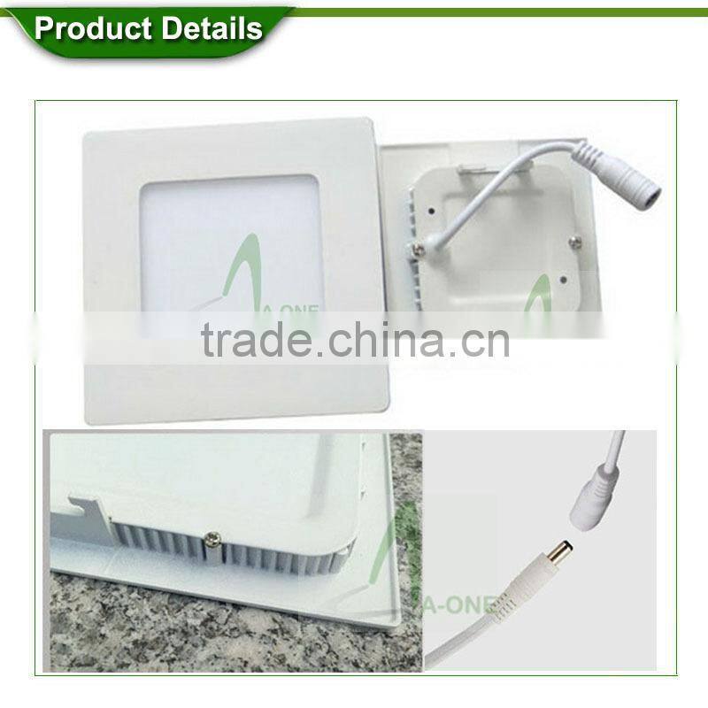Ultra-thin LED Ceiling Lamp 13mm Square LED Panel Light 6w made in China